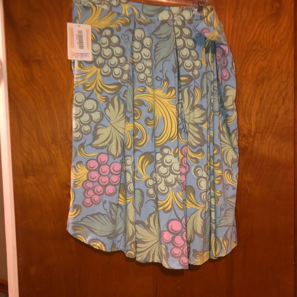 𝅺Lularoe Madison 3x Skirt Spring Grapes Fruit Print - Picture 2 of 4